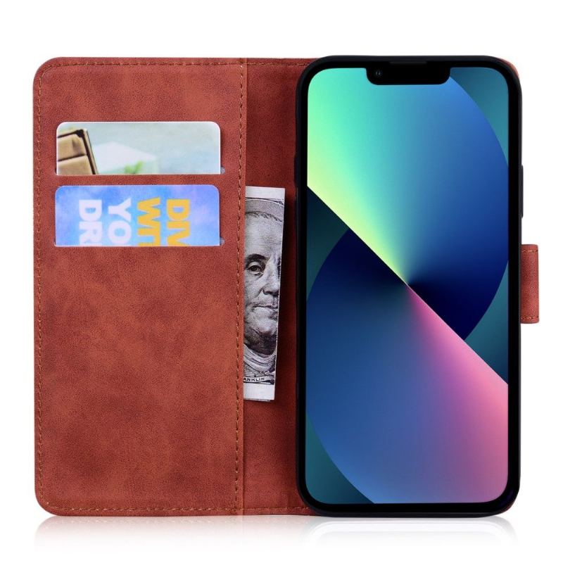 Folio-fodral För iPhone 13 Skyddsfodral Färgglada Fjärilsskydd