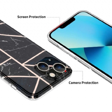 Mobilskal För iPhone 13 Marmorgeometri