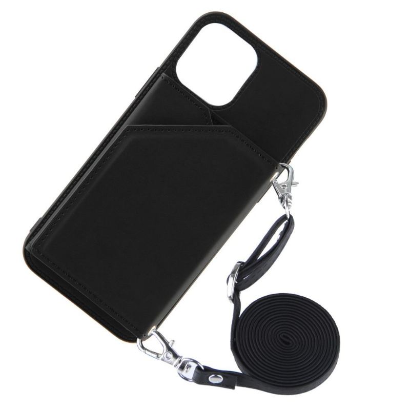 Skal För iPhone 13 Aude Multi-compartment Lanyard