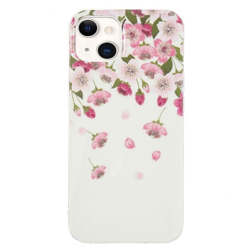 Skal För iPhone 13 Hemming Fluorescerande Blommor