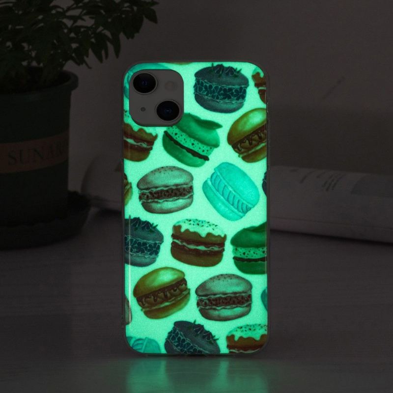 Skal För iPhone 13 Hemming Fluorescerande Macarons