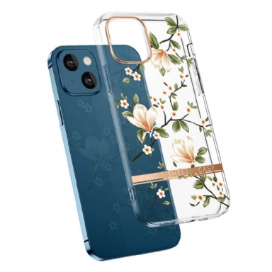 Skal För iPhone 13 Hemming Transparenta Blommor