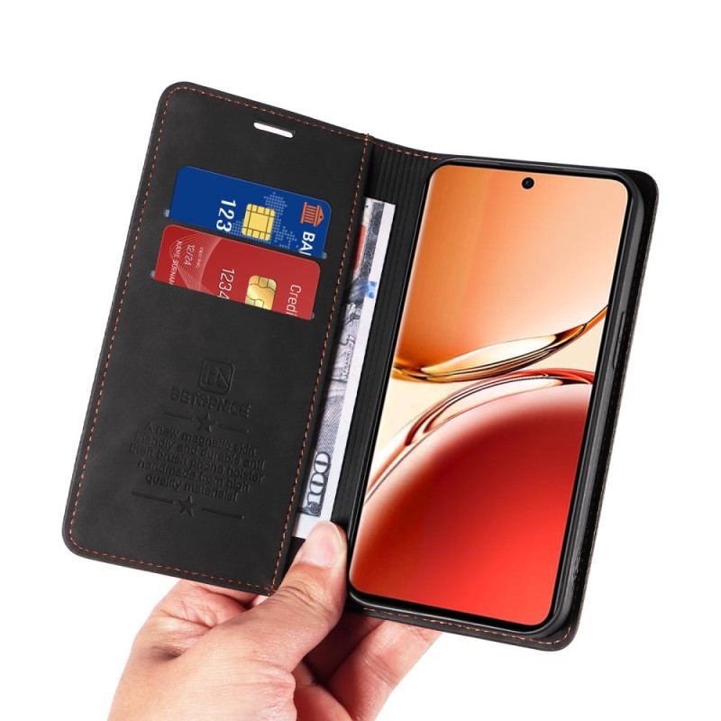 Folio-fodral Oppo Reno 12f 5g Telefonfodral Mockaeffekt Med Rfid-blockering Betopnice