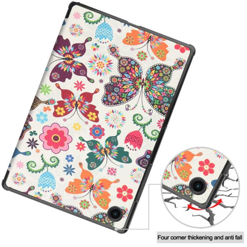 Cover Samsung Galaxy Tab A8 (2021) Smarta Fjärilar Och Blommor