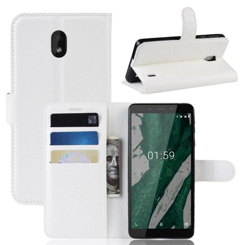 Fodral Case För Nokia 1 Plus Plånboksfodral Stil Läderplånbok