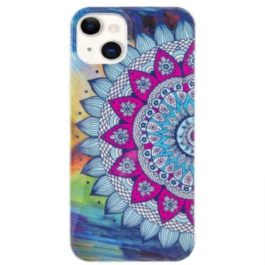 Skal iPhone 15 Plus Fluorescerande Mandala