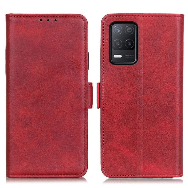 Fodral Case För Realme 8 / 8 Pro Plånboksfodral Matt Konstläder