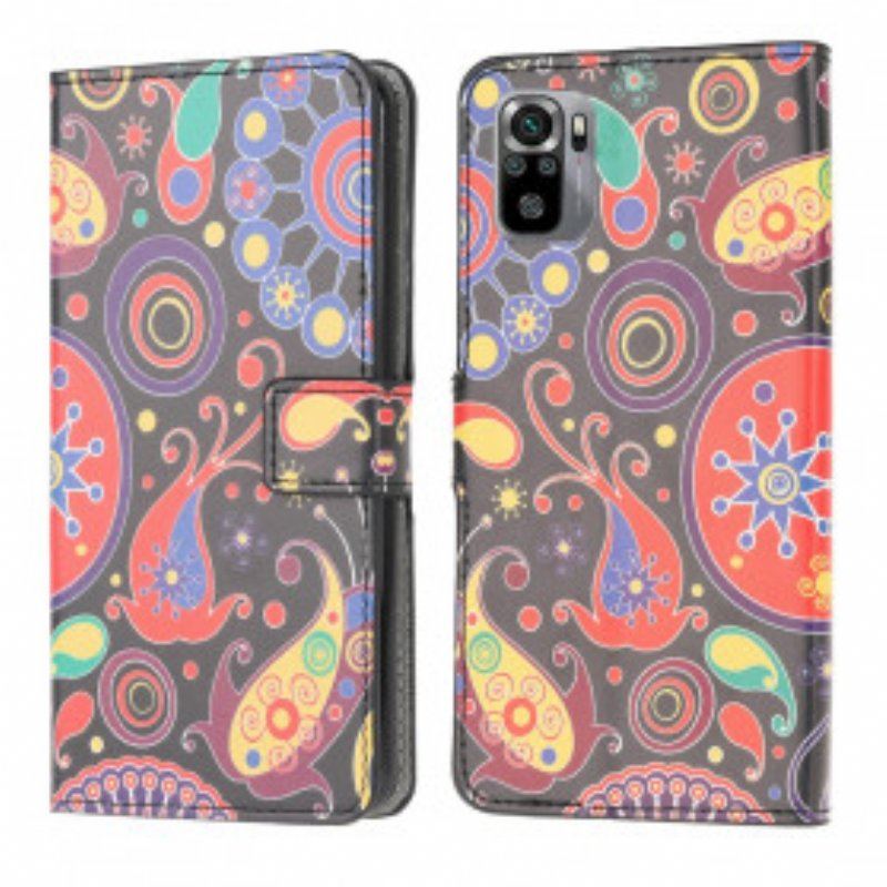 Läderfodral Xiaomi Redmi Note 10 / 10S Galaxy Design