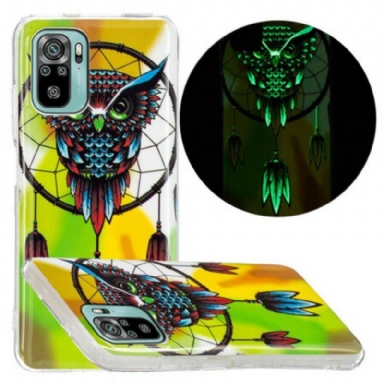 Skal Xiaomi Redmi Note 10 / 10S Fluorescerande Owl Dream Catcher