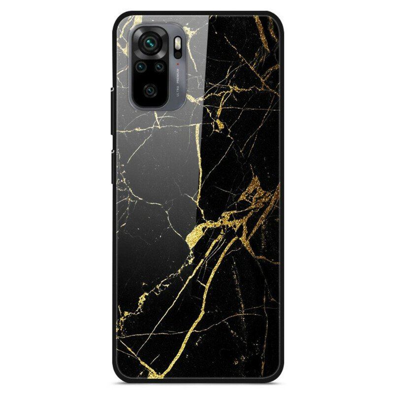 Skal Xiaomi Redmi Note 10 / 10S Supreme Marble Härdat Glas