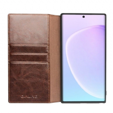 Fodral Case För Samsung Galaxy Note 10 Handgjort Äkta Läder