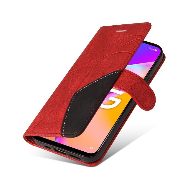 Folio-fodral För Oppo A74 5G / A54 5G Fallskydd Bicolor Konstnärlig