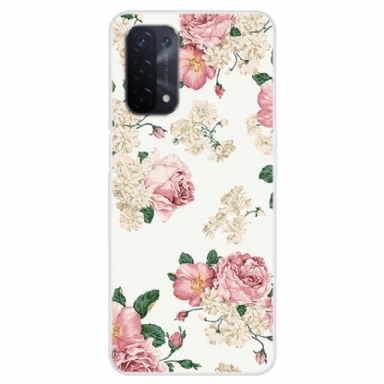 Skal För Oppo A74 5G / A54 5G Blommor