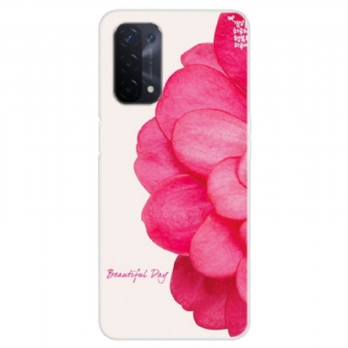 Skal För Oppo A74 5G / A54 5G Fallskydd Vacker Dagsblomma