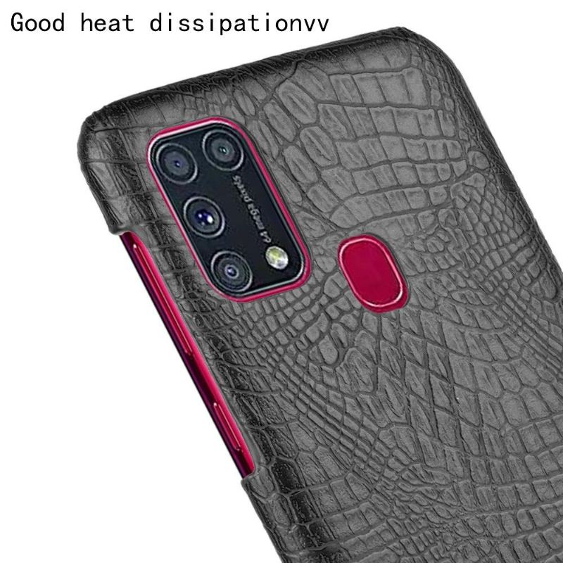 Skal För Samsung Galaxy M31 Croc Skin Effect - Svart