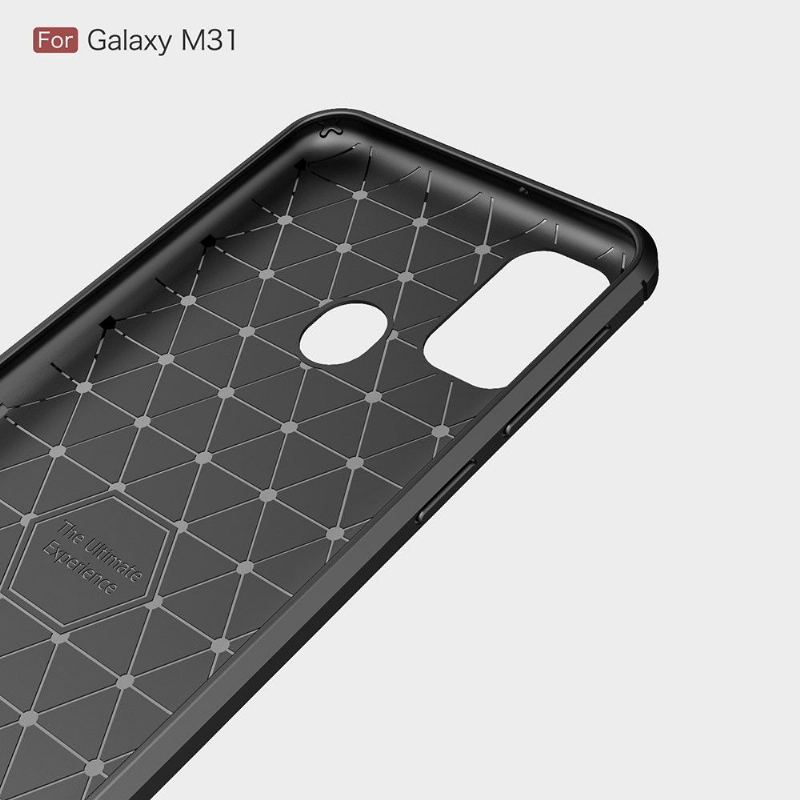 Skal För Samsung Galaxy M31 Flexibel Borstad Effekt