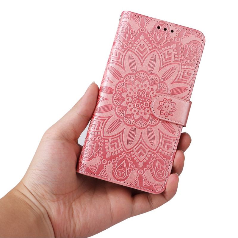 Läderfodral Huawei Nova 12 Se Telefonfodral Mandala Med Rem