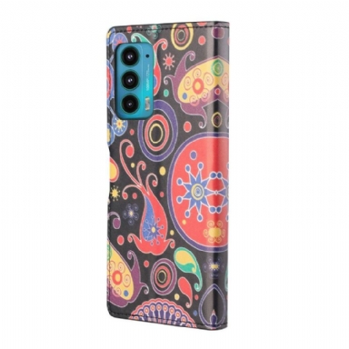 Fodral För Motorola Edge 20 Bedrijf Paisleyblomma