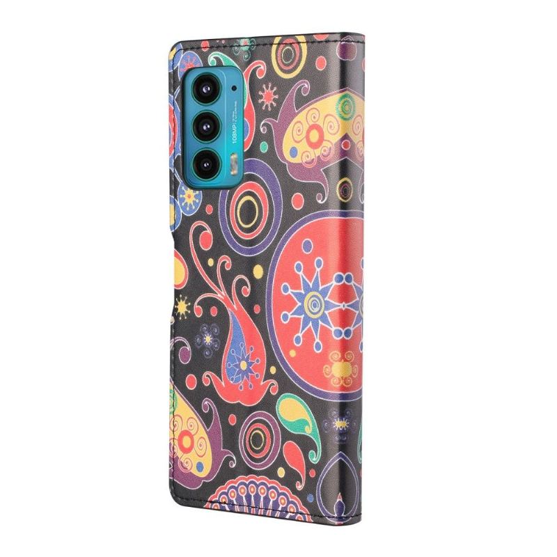 Fodral För Motorola Edge 20 Bedrijf Paisleyblomma