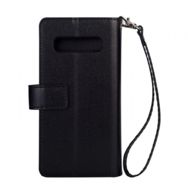 Fodral Case För Samsung Galaxy S10 Fallskydd Plånboksfodral Läder Med Rem