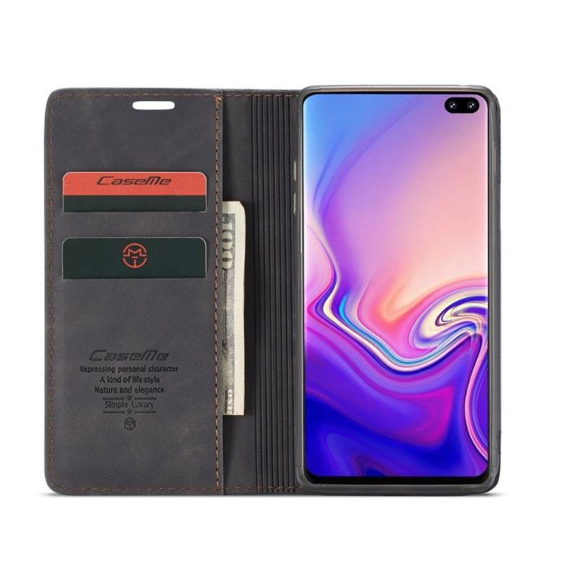 Fodral Case För Samsung Galaxy S10 Premium Konstläder