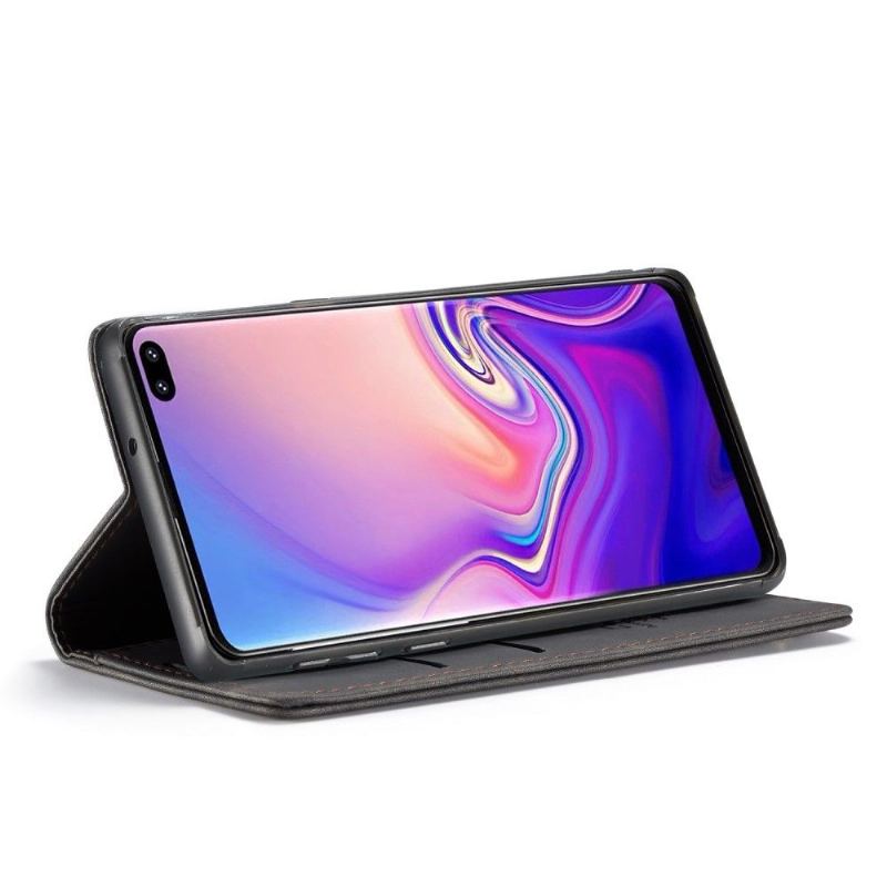 Fodral Case För Samsung Galaxy S10 Premium Konstläder