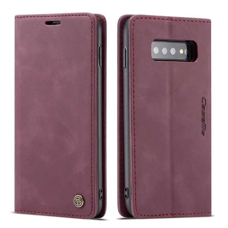 Fodral Case För Samsung Galaxy S10 Premium Konstläder