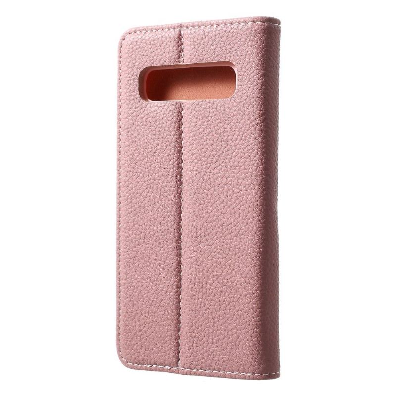 Fodral Case För Samsung Galaxy S10 Texturerat Läder Med Stöd