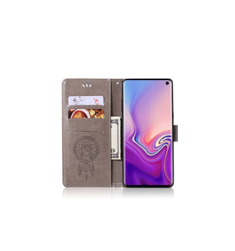 Fodral För Samsung Galaxy S10 Hemming Drömfångaruggla