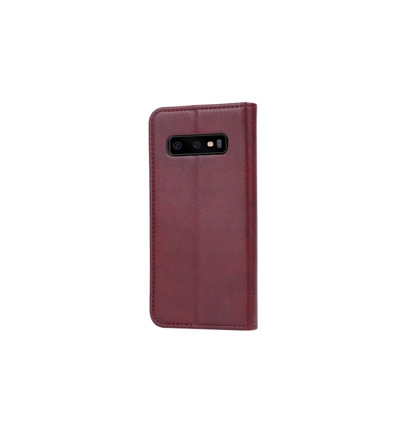 Fodral För Samsung Galaxy S10 Stand Case Läderkorthållare