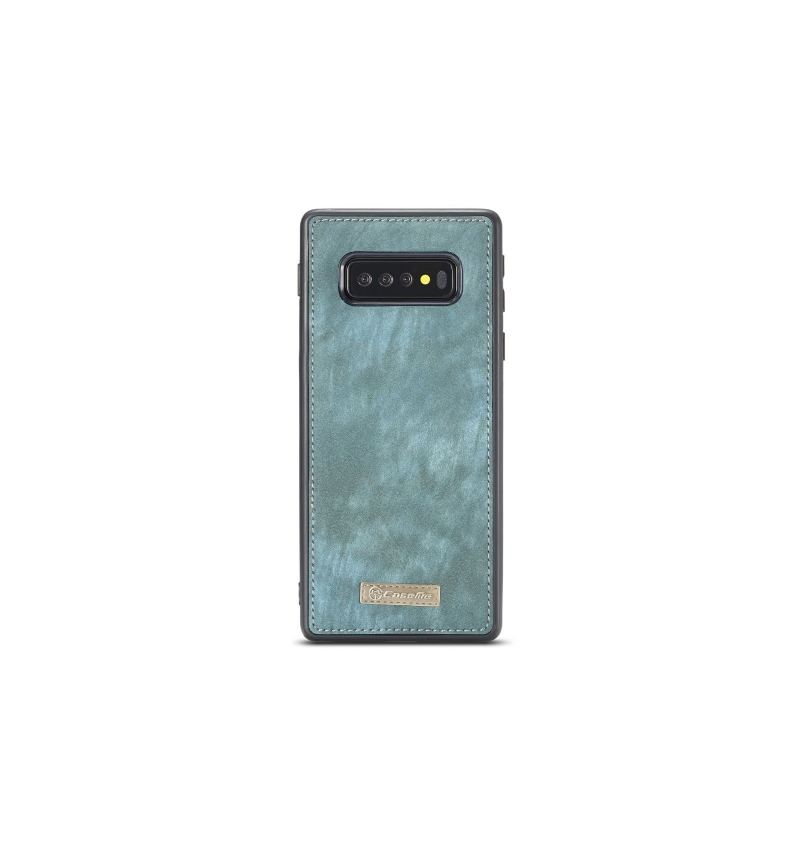 Skal Fodral För Samsung Galaxy S10 Hemming Plånboksfodral Och Grönt Fodral