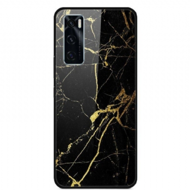 Mobilskal Vivo Y70 Supreme Marble Härdat Glas