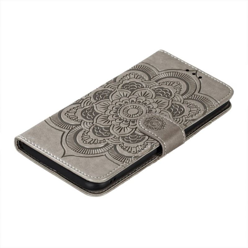 Fodral Case För Xiaomi Mi 11i / Poco F3 Fallskydd Folio-fodral Blommandala Med Rem