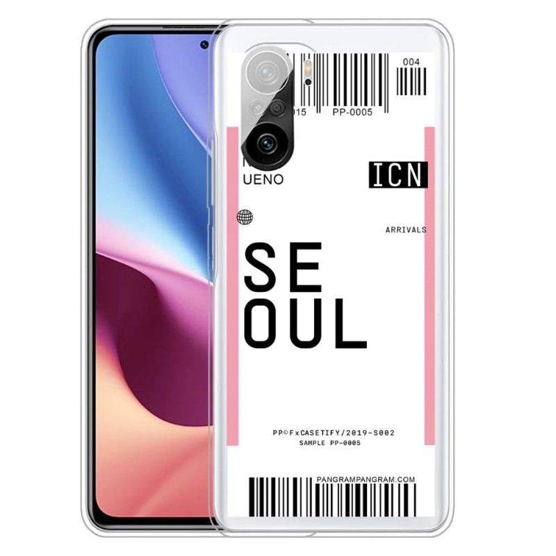 Skal För Xiaomi Mi 11i / Poco F3 Boardingkort 03 Seoul