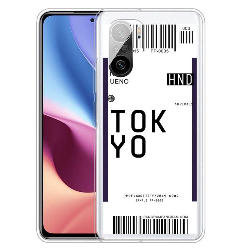 Skal För Xiaomi Mi 11i / Poco F3 Boardingkort 05 Tokyo