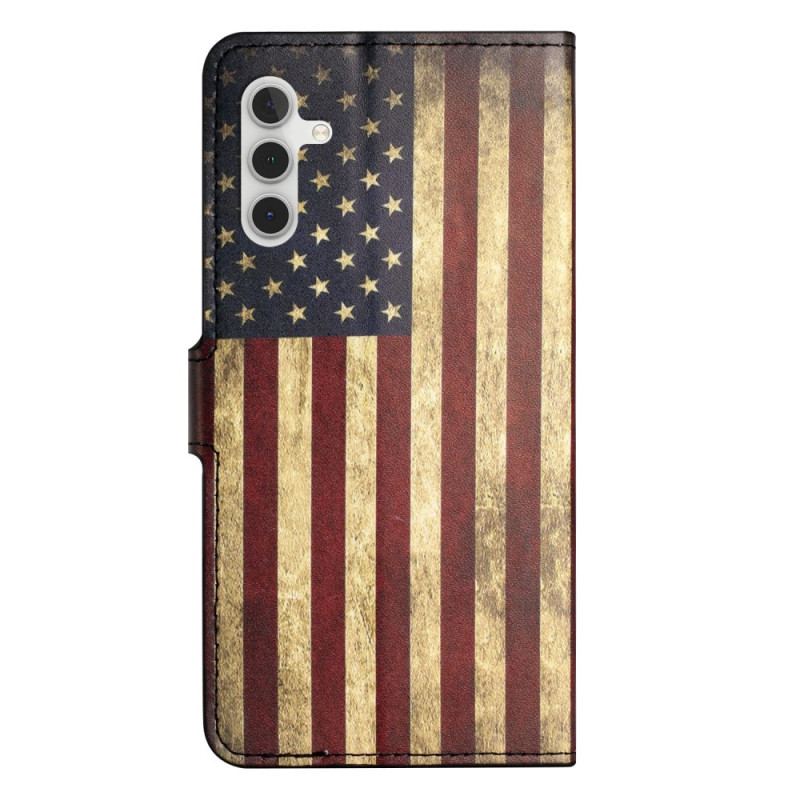 Fodral För Samsung Galaxy A15 5g Vintage Amerikansk Flagga