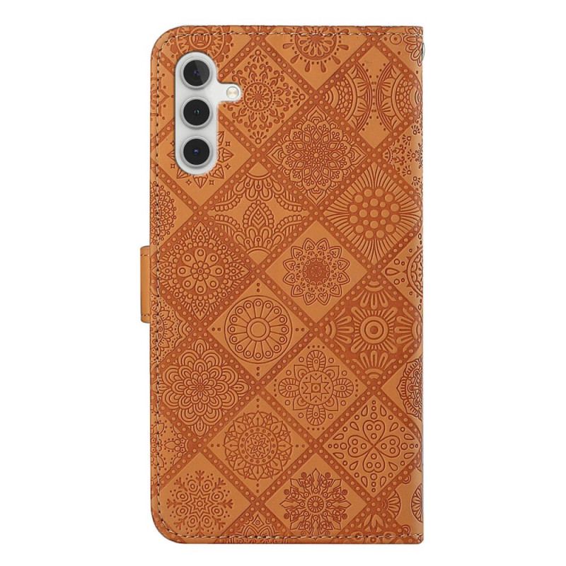 Fodral Samsung Galaxy A15 5g Patchwork-mandalas Med Rem