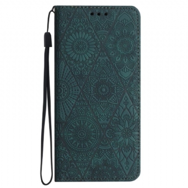 Folio-fodral Samsung Galaxy A15 5g Telefonfodral Patchwork Med Rem