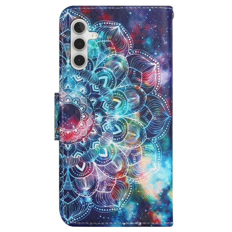 Skyddsfodral Samsung Galaxy A15 5g Stjärnhimmel Och Lanyard Mandala