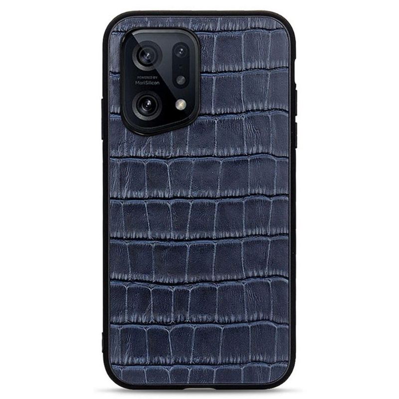 Skal För Oppo Find X5 Chic Croco Skin Look