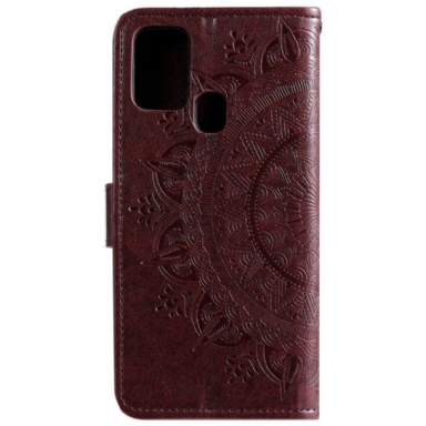 Folio-fodral För Huawei P Smart 2020 Mandala Sun Relief