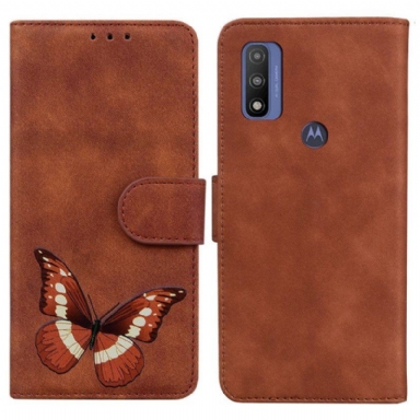 Fodral Moto E40 / E30 / E20 Skin-touch Butterfly