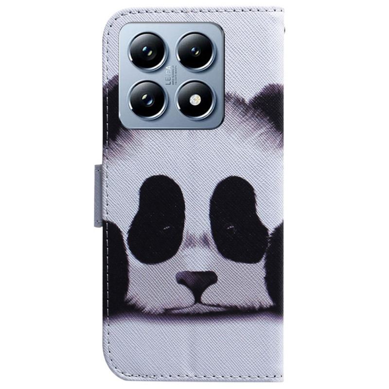 Läderskal Fodral Xiaomi 14t Panda