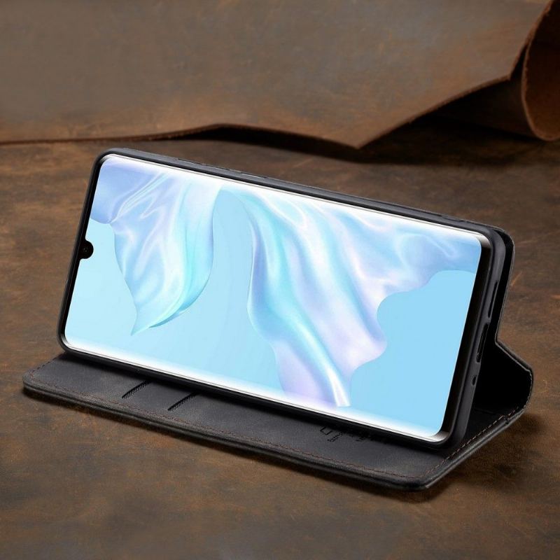 Fodral För Huawei P30 Pro Premium Läderimitation