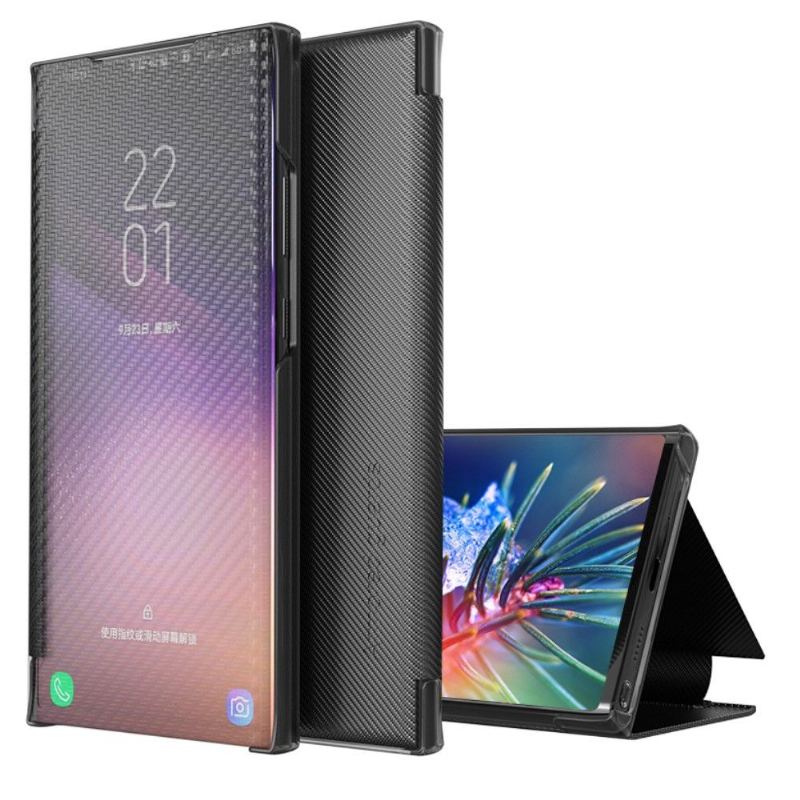 Läderfodral För Huawei P30 Pro Folio-fodral Kolfiber