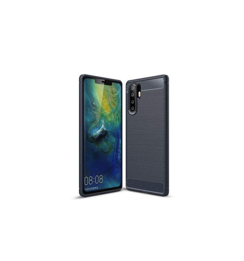 Skal För Huawei P30 Pro Borstad Carbon Gel