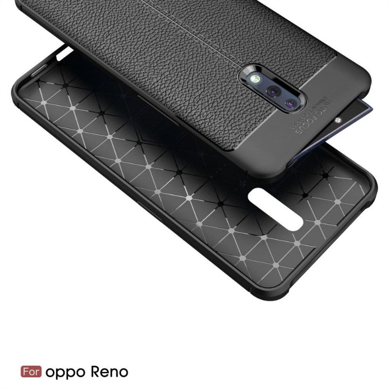 Skal För Oppo Reno Finishing Gel I Konstläder