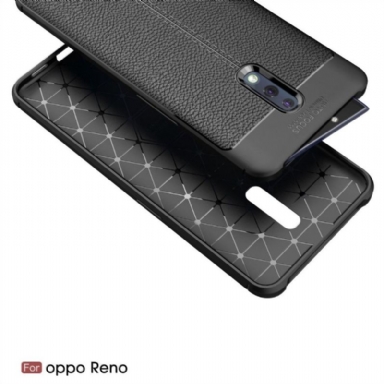 Skal För Oppo Reno Finishing Gel I Konstläder