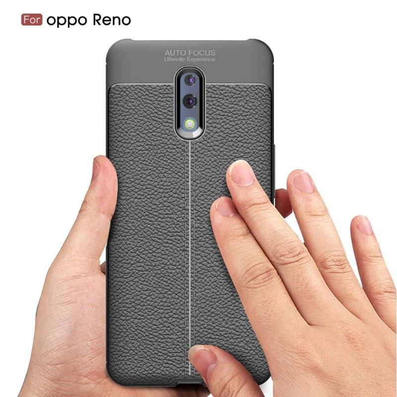 Skal För Oppo Reno Finishing Gel I Konstläder