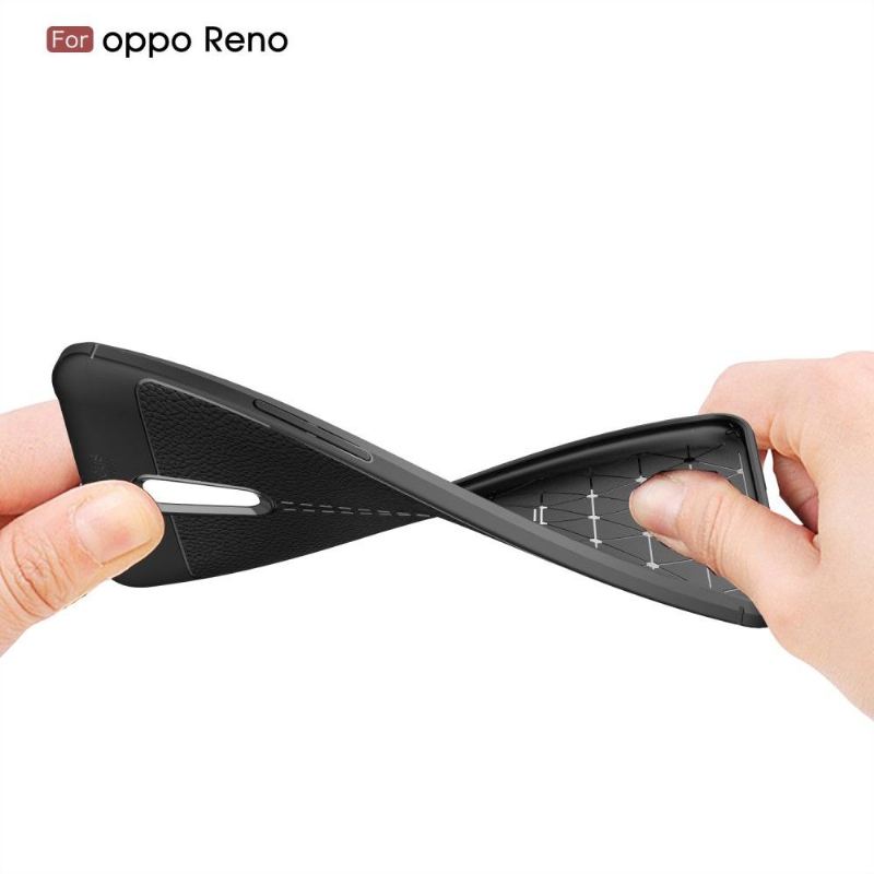 Skal För Oppo Reno Finishing Gel I Konstläder